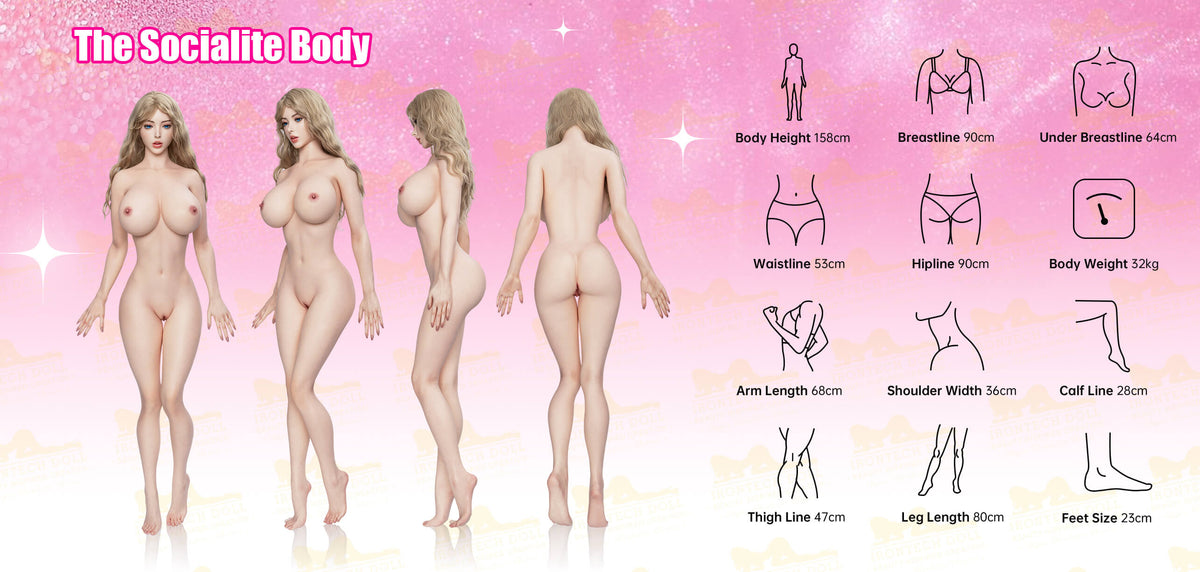 Vanessa B2 Dream Girl Silicone Love Doll - IronTech Doll® Irontech Doll®