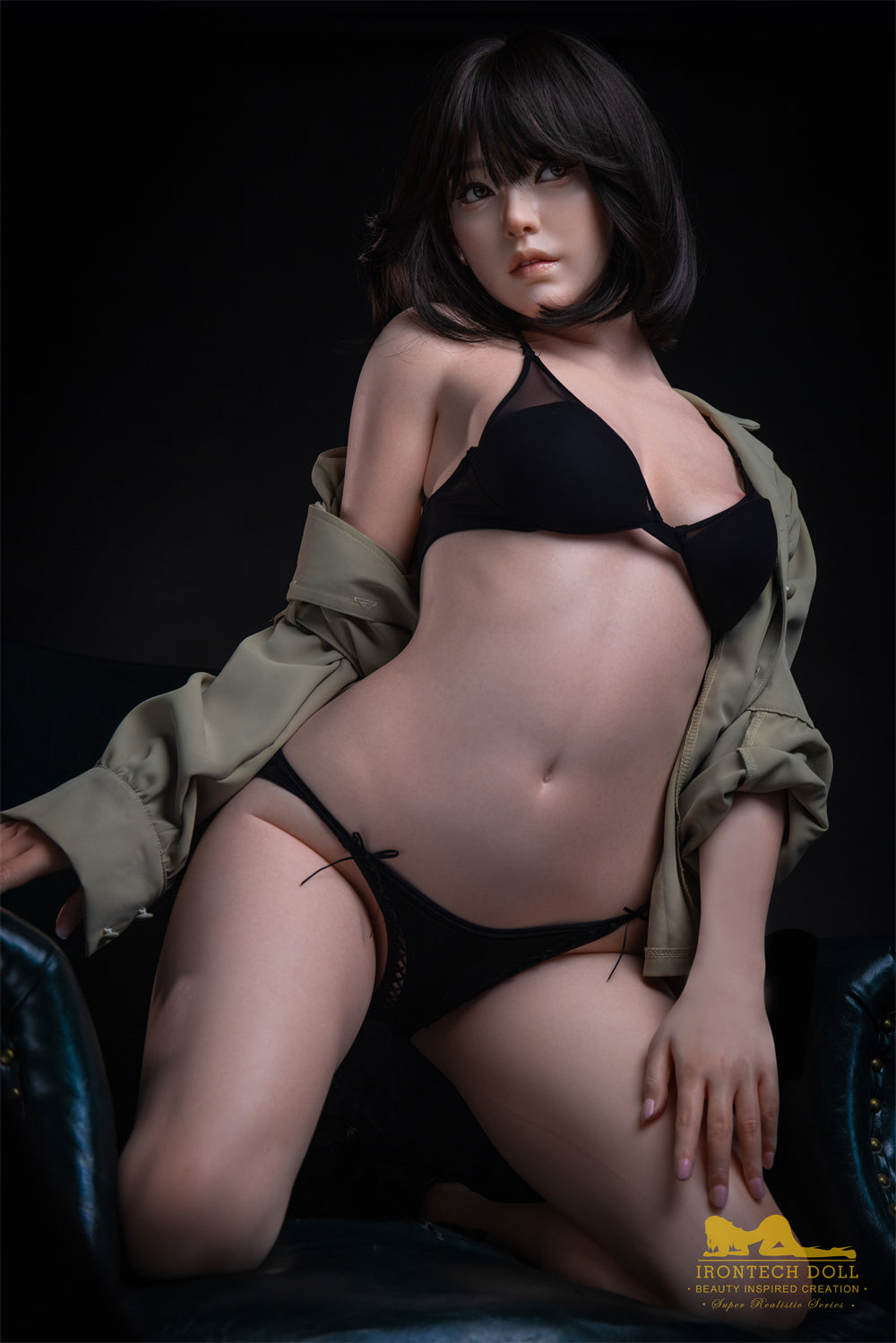 Eileen 163cm (5ft3) A-Cup Brunette full Silicone - IronTech Doll® - back view