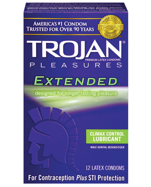Trojan Extended Pleasure Condoms - JLD Trojan Extended Pleasure Condoms - JLD