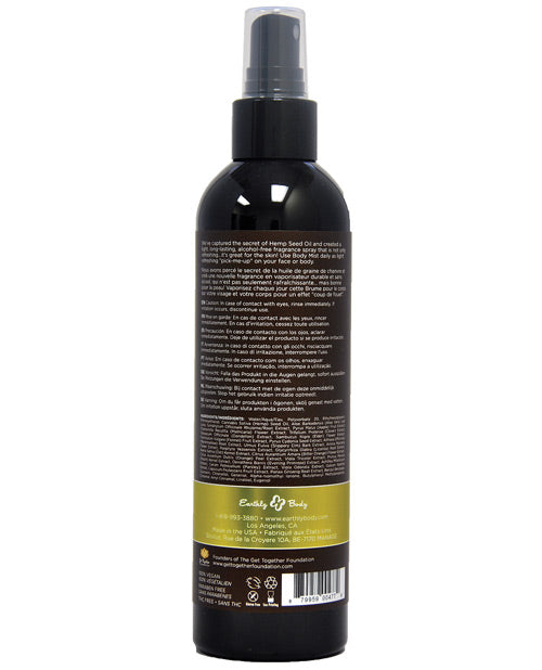 Earthly Body Hemp Seed Moisturizing Body Mist - 8 oz Nag Champa Earthly Body
