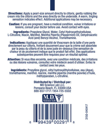 Viva Cream - 2 oz M.D. Science Lab