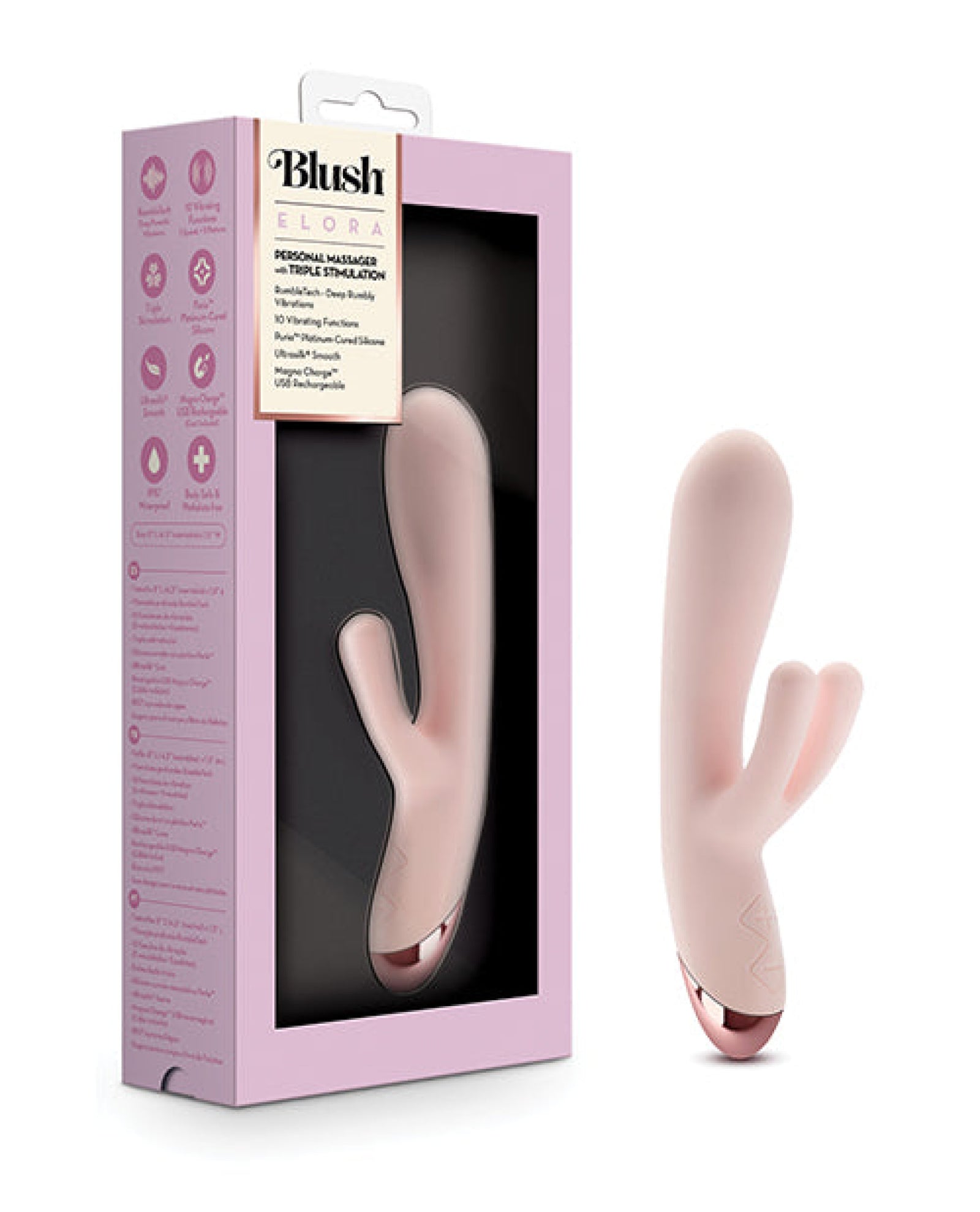 Blush Elora Rabbit Vibrator - Pink Blush