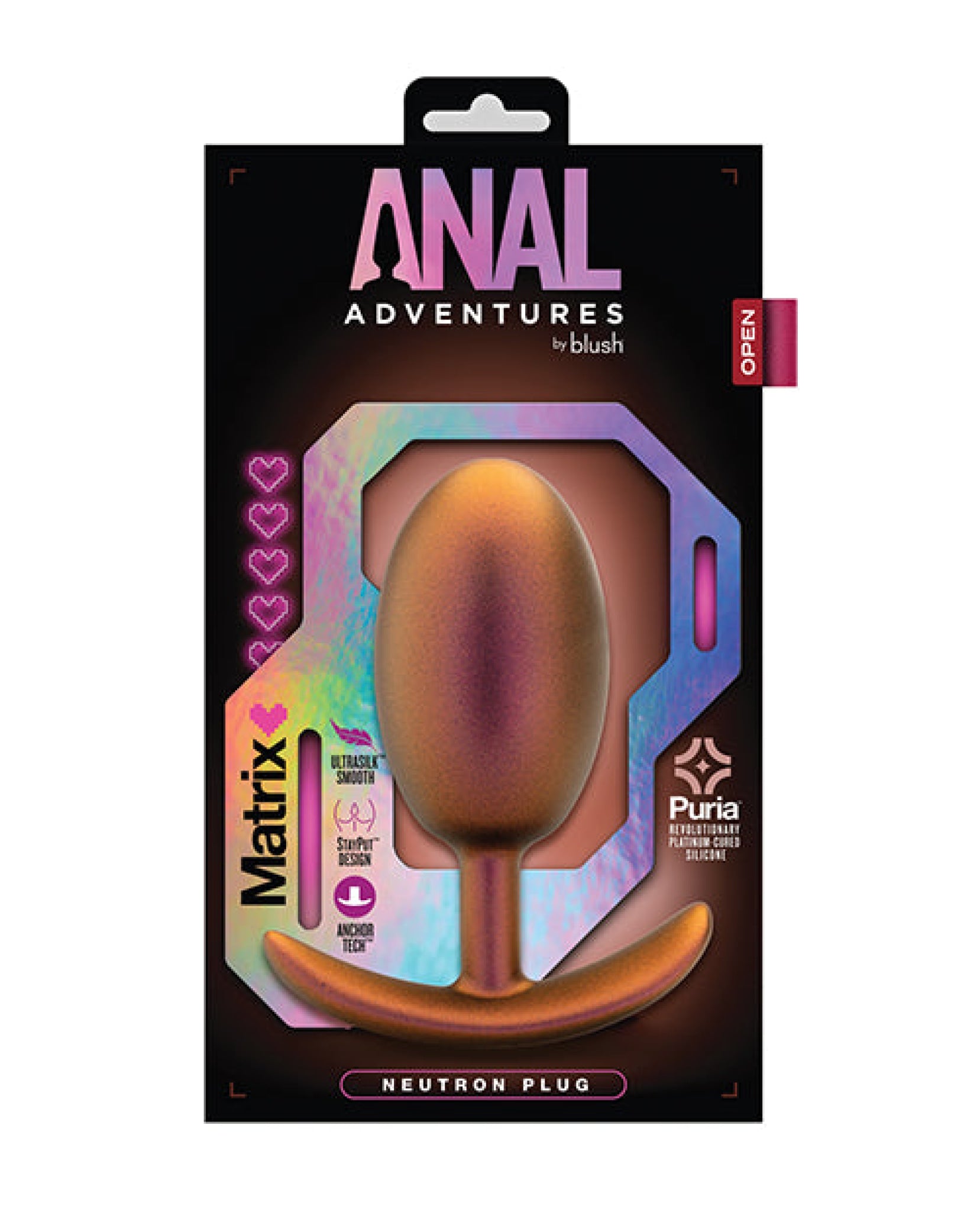 Blush Anal Adventures Matrix Neutron Plug - Copper Blush