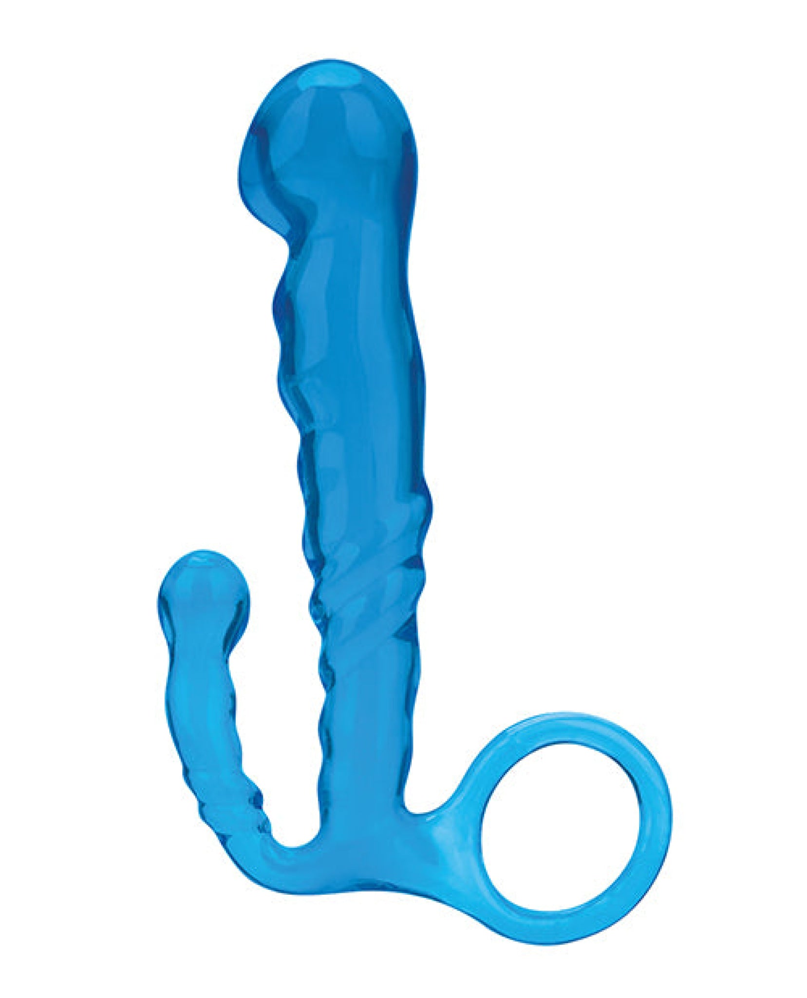 Blue Line C & B 4.5" Beginners Prostate Massager - Jelly Blue Blue Line
