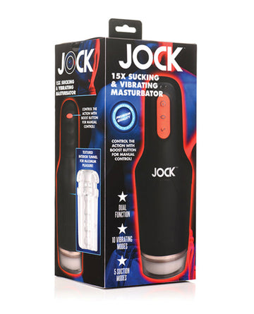 Curve Toys Jock 15x Sucking & Vibrating Masturbator Curve Toys