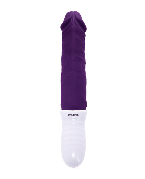 Evolved Plum Thrust Realistic Shaft Vibrator - Purple Evolved Novelties INC