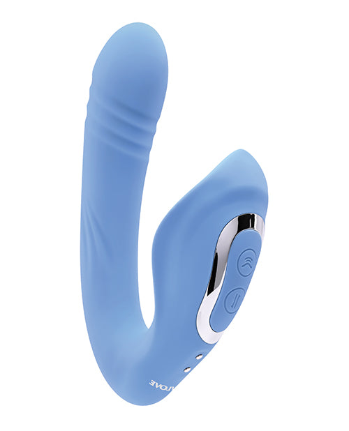 Evolved Tap & Thrust Dual Vibe - Blue Evolved Novelties INC