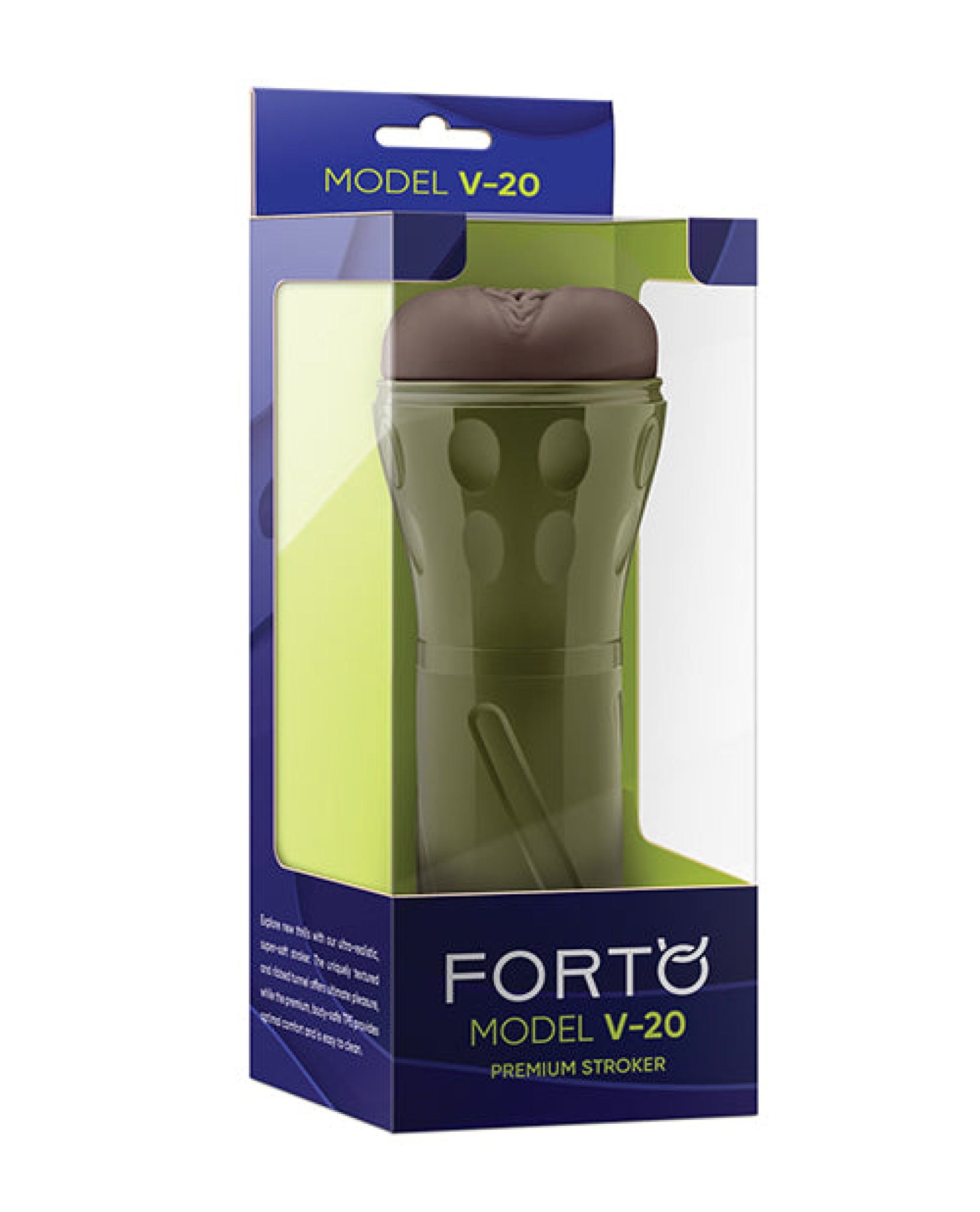 Forto Model V-20 Hard-Side Vagina Masturbator - Dark Vvole