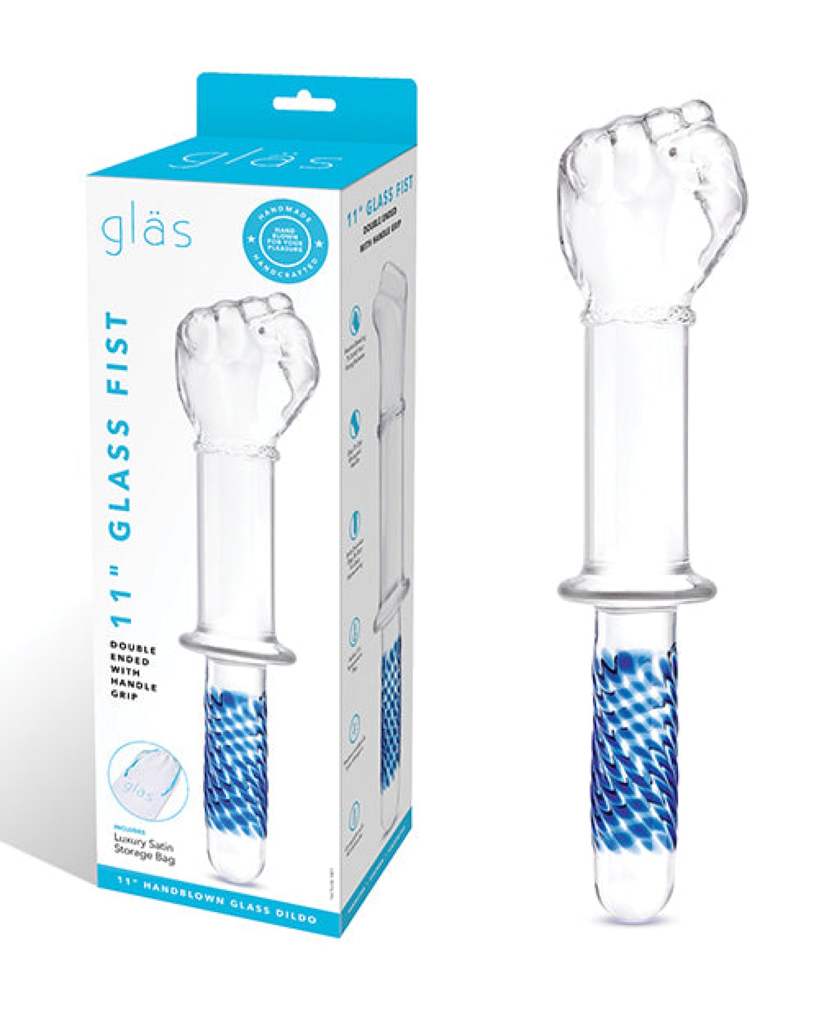 Glas 11" Fist Double Ended w/Handle Grip Electric Eel INC