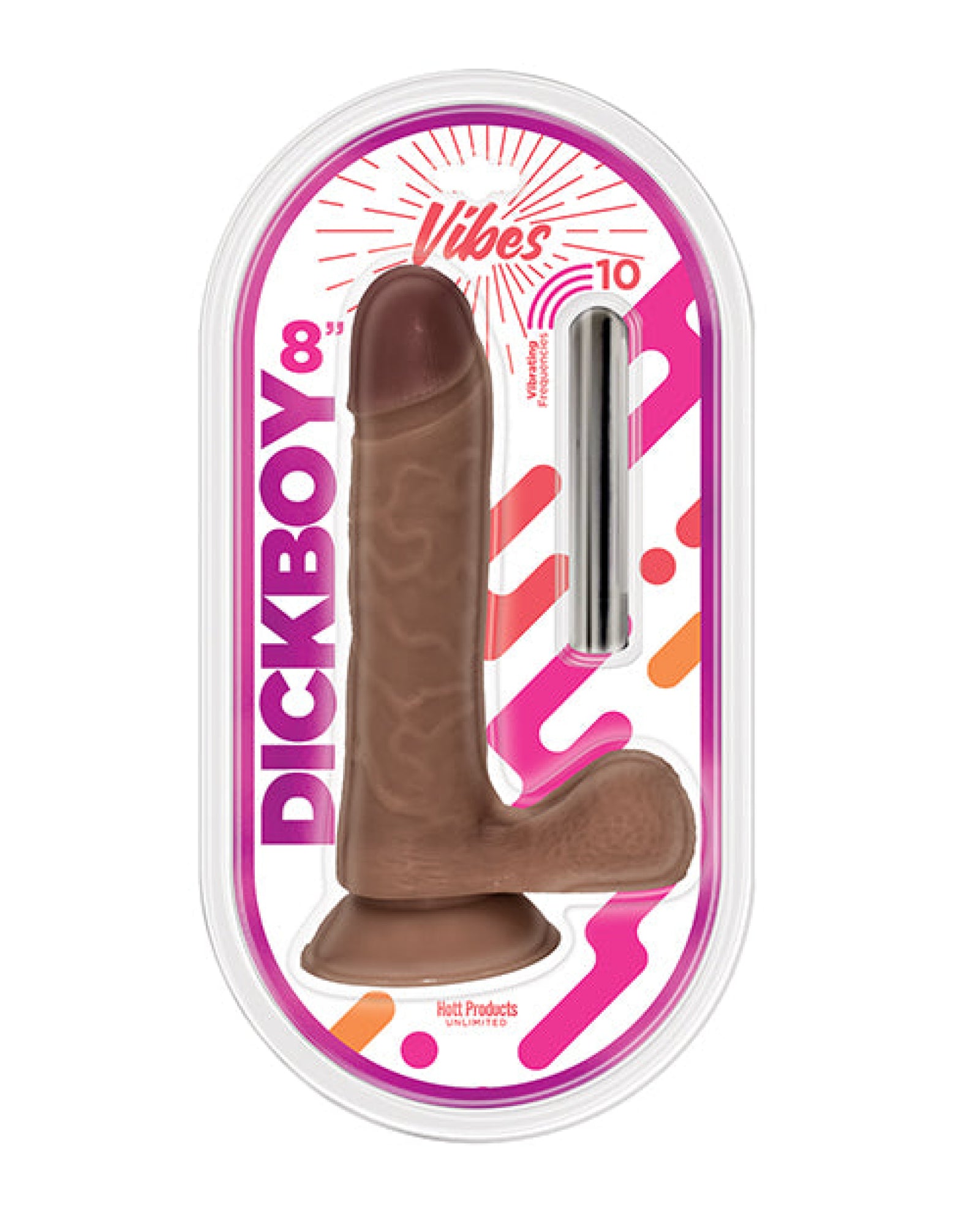 Dick Boy Chocolate Lovers 8" Vibe Bullet Hott Products