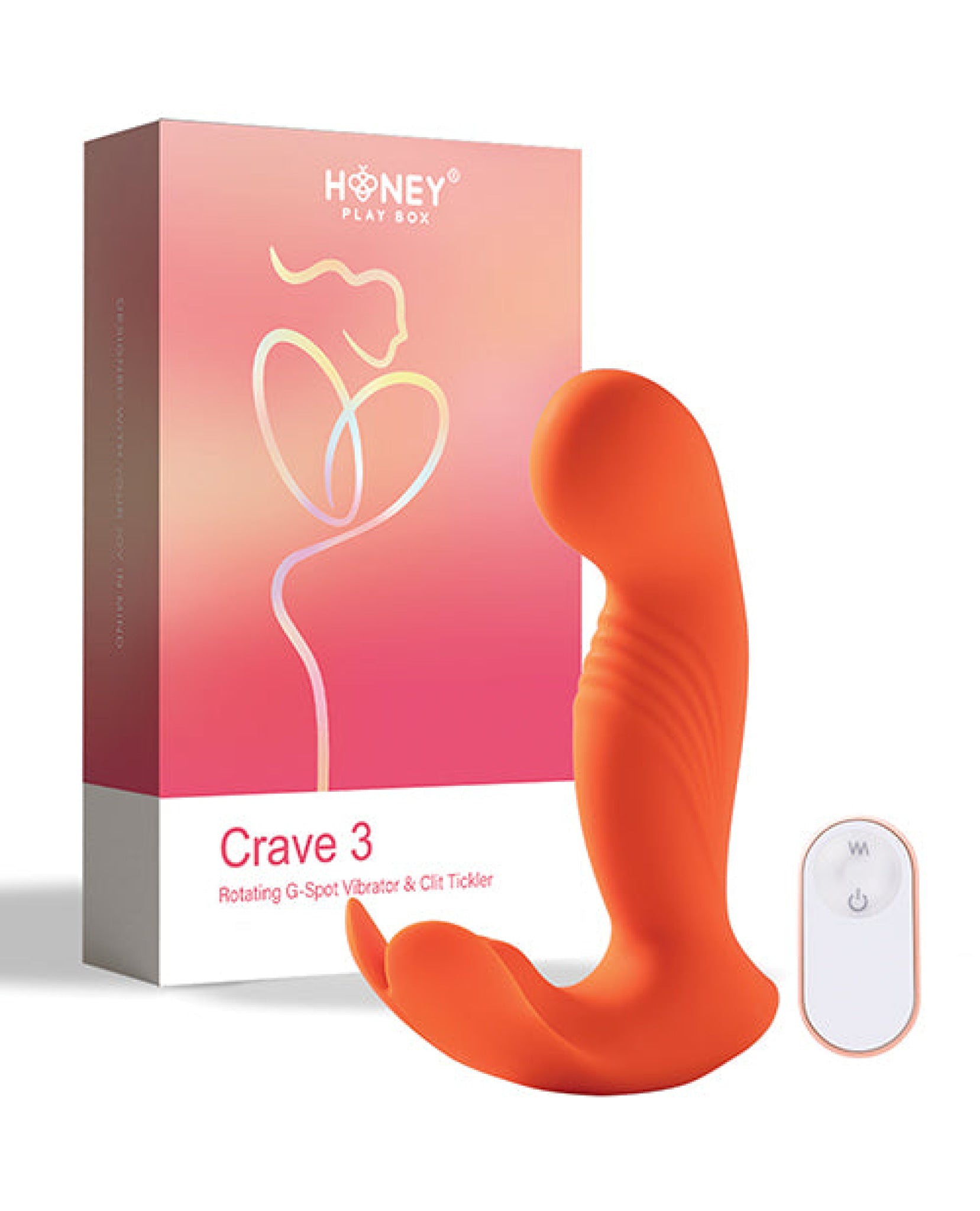 Crave 3 G-spot Vibrator With Rotating Massage Head & Clit Tickler - Orange Uc Global Trade