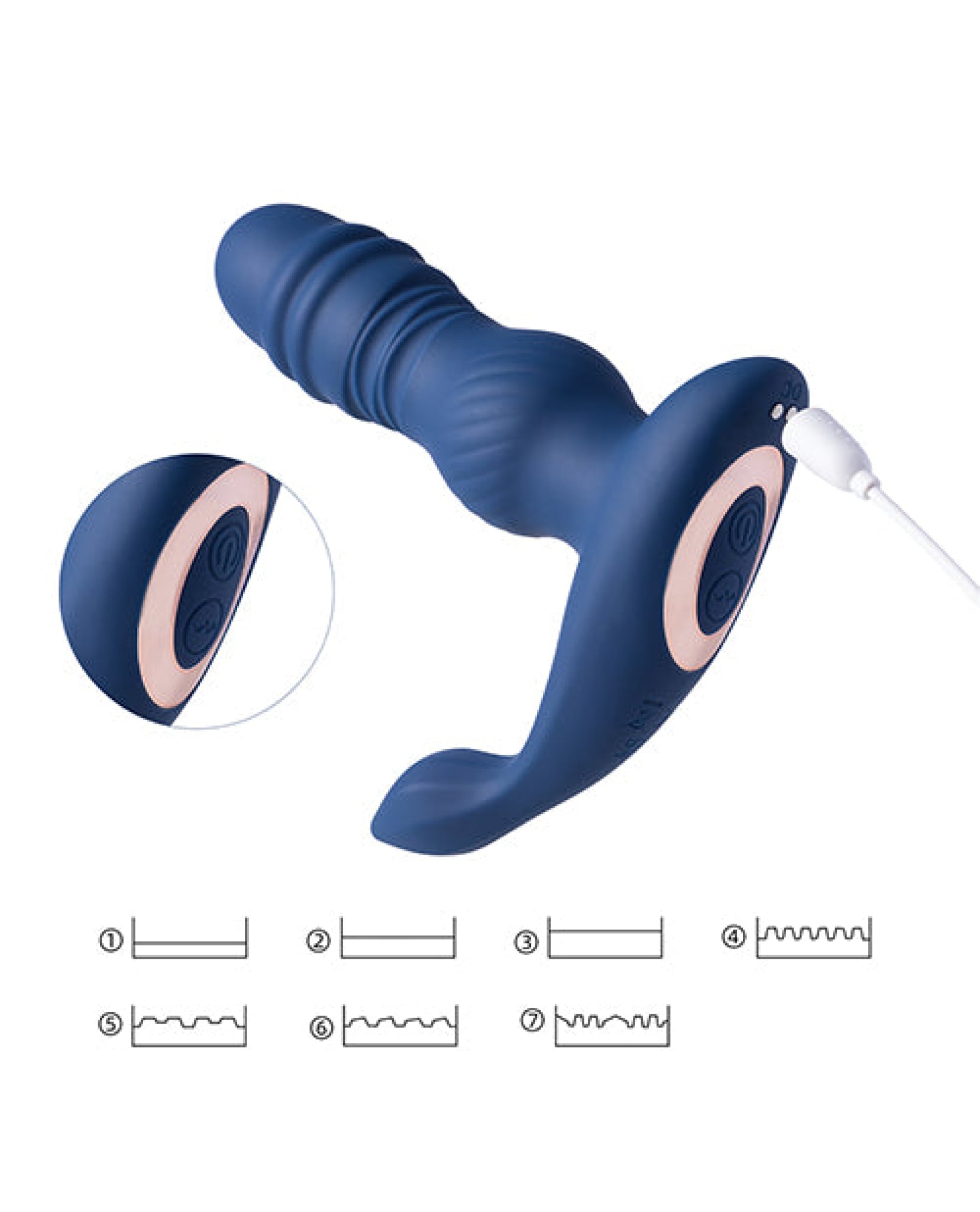 Jaden Thrusting Prostate Massager Vibrating Butt Plug Anal Sex Toy Uc Global Trade