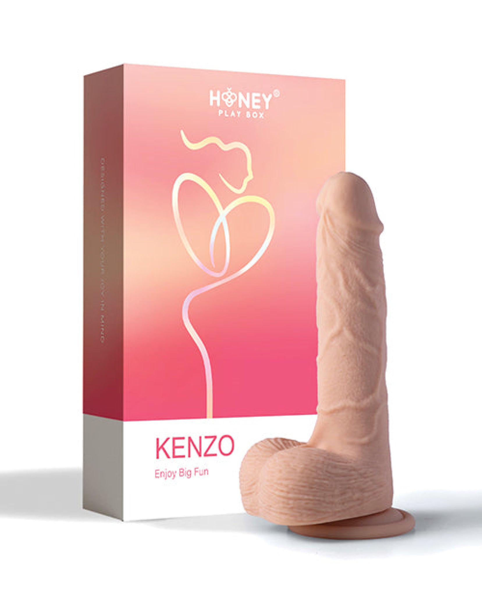 Kenzo App Controlled Realistic 9.5" Thrusting Dildo Vibrator - Ivory Uc Global Trade