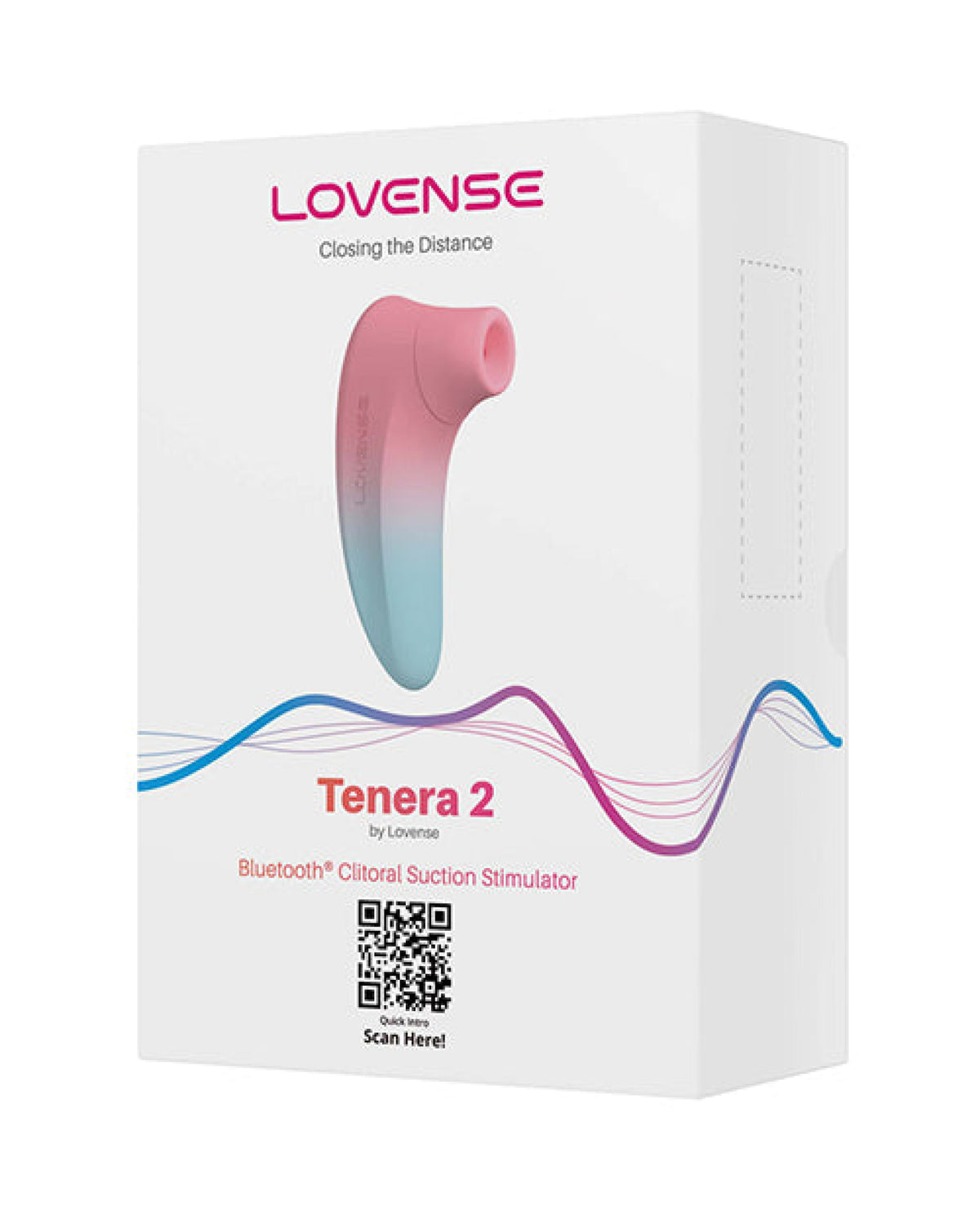 Lovense Tenera 2 Bluetooth Clitoral Suction Stimulator - Pink/Blue Hytto Pte. Ltd.