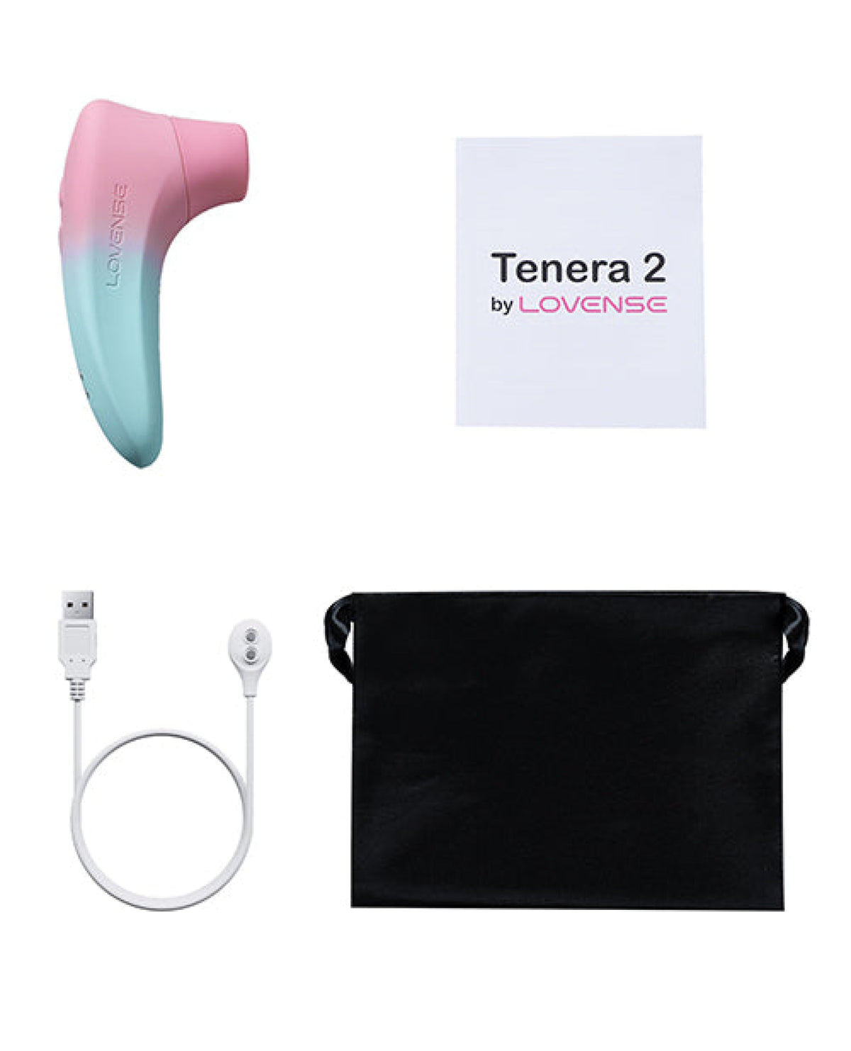 Lovense Tenera 2 Bluetooth Clitoral Suction Stimulator - Pink/Blue Hytto Pte. Ltd.