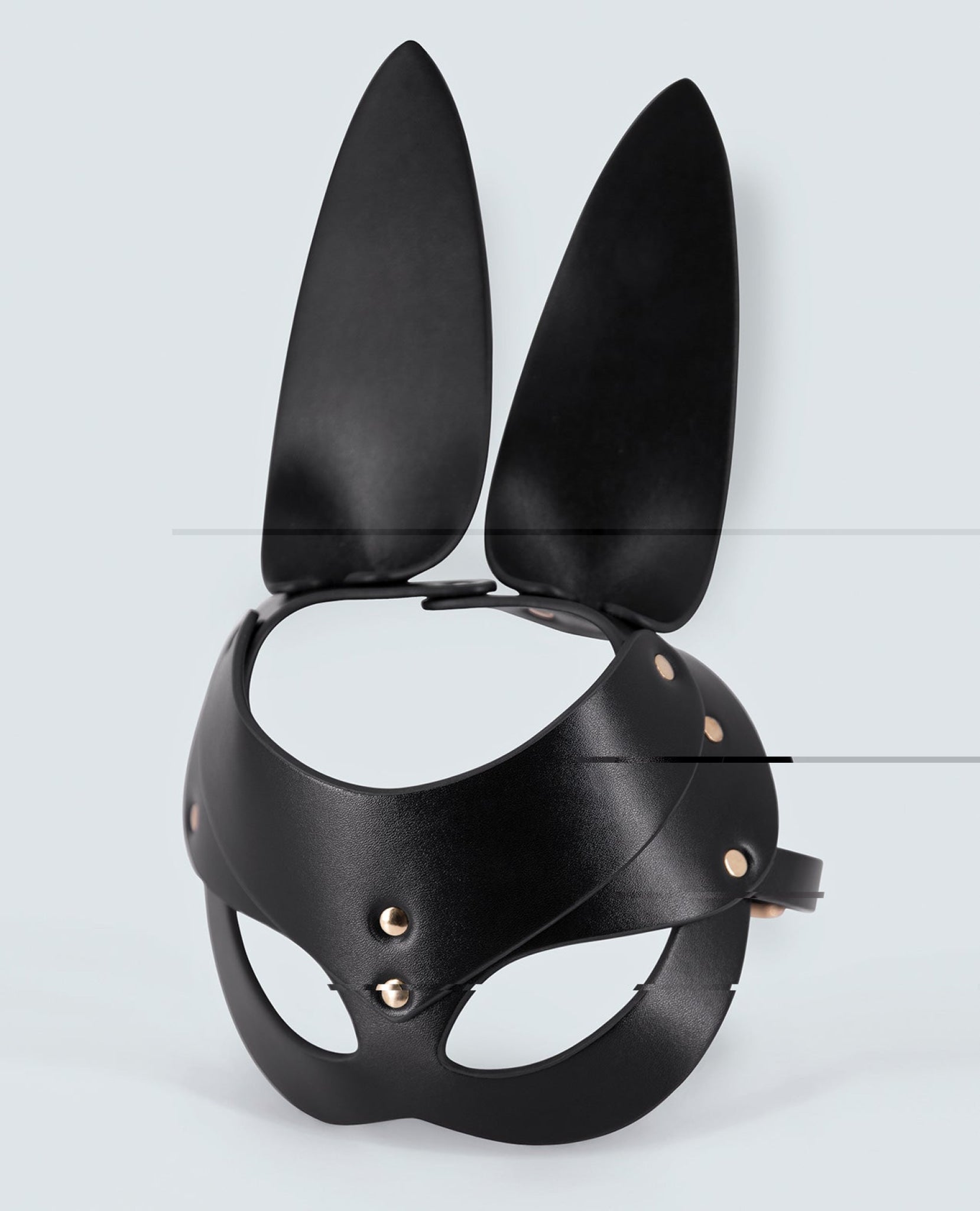 Lust Pu Leather Bunny Mask - Black Comme Ci Comme Ca