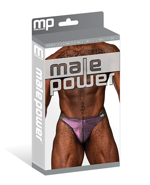 Hocus Pocus Stretch Poly Spandex Uplift Bong Thong Purple Comme Ci Comme Ca