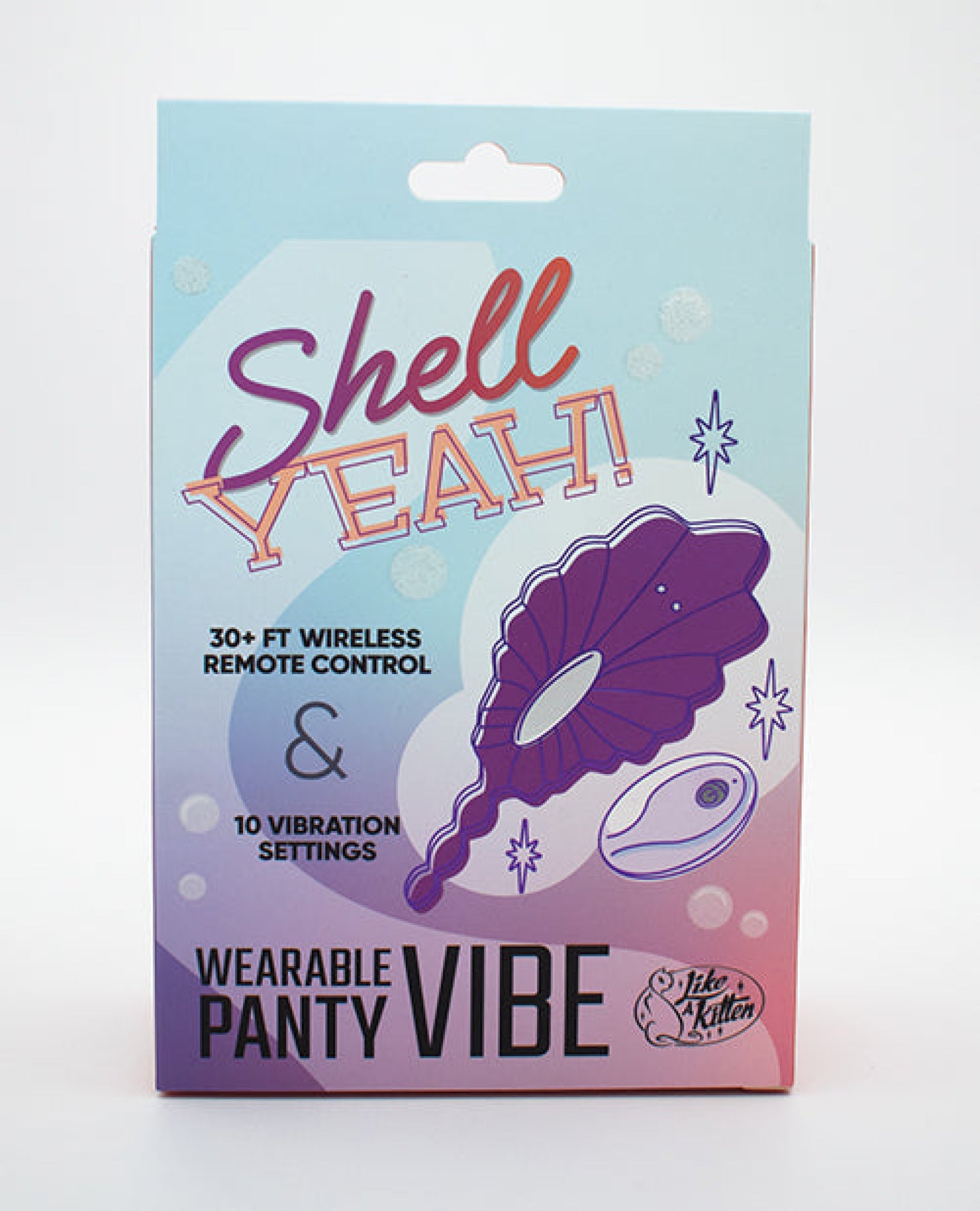 Natalie's Toy Box Shell Yeah! Remote Controlled Wearable Panty Vibrator - Purple Like A Kitten