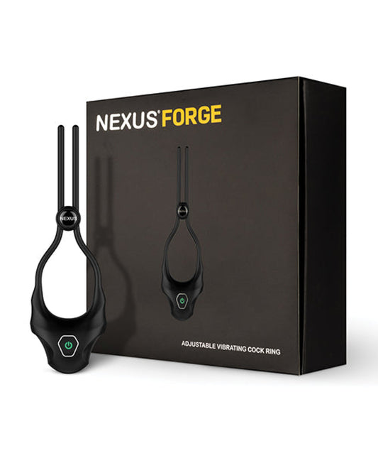 Nexus Forge Single Lasso Vibrating Cock Ring - Black Nexus 1657