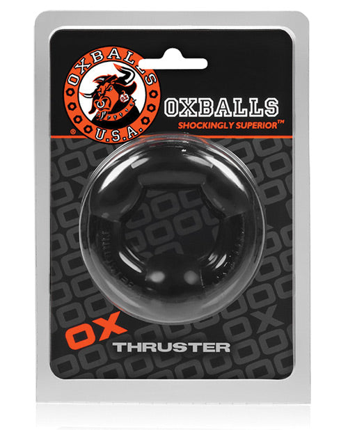 Oxballs Thruster Cockring - Black Blue Ox Designs LLCDba Oxballs