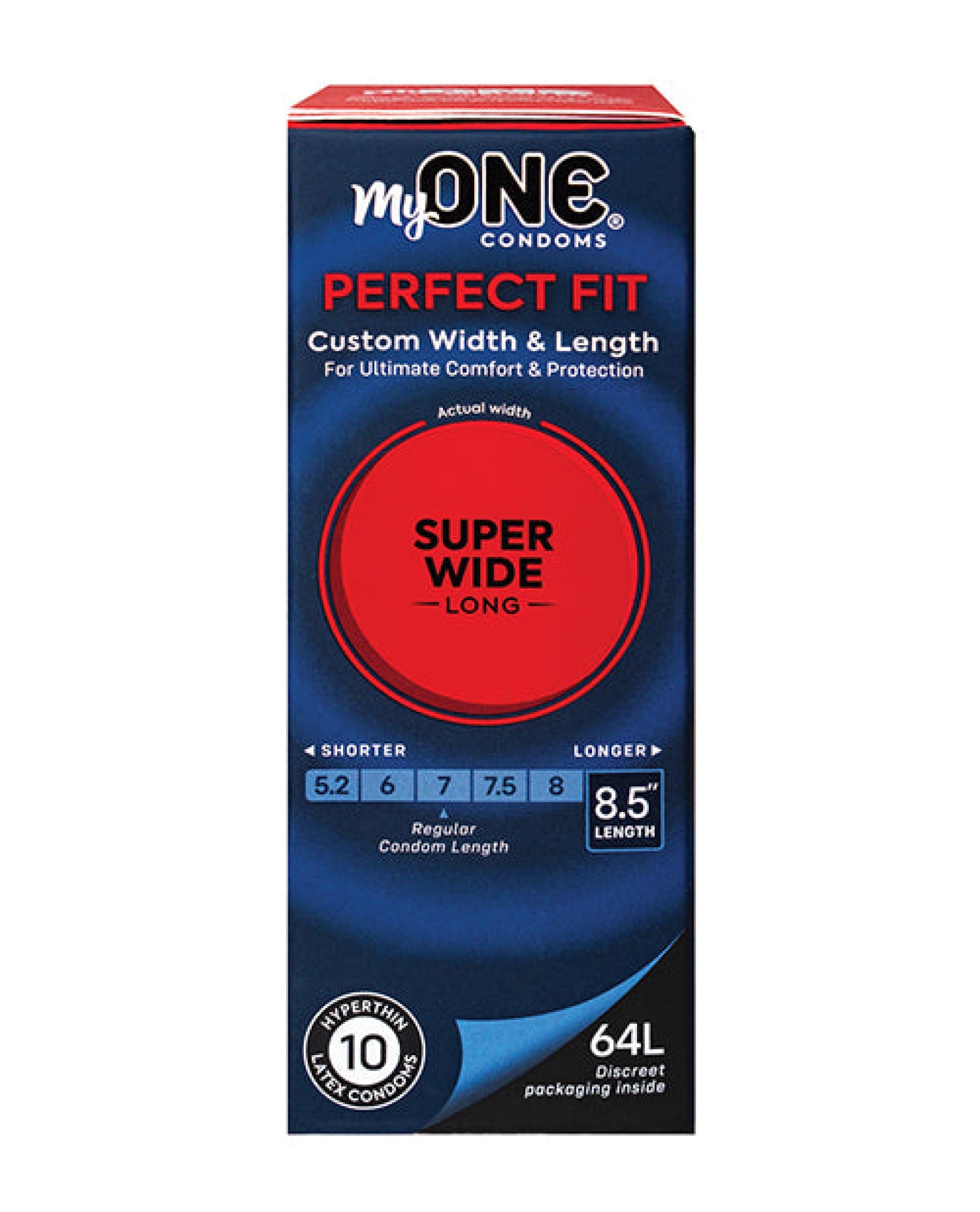 My One Super Wide & Long Condoms - Pack of 10 Paradise Marketing
