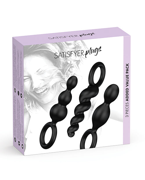 Satisfyer Plug Set Of 3 - Black Eis INCsatisfyer