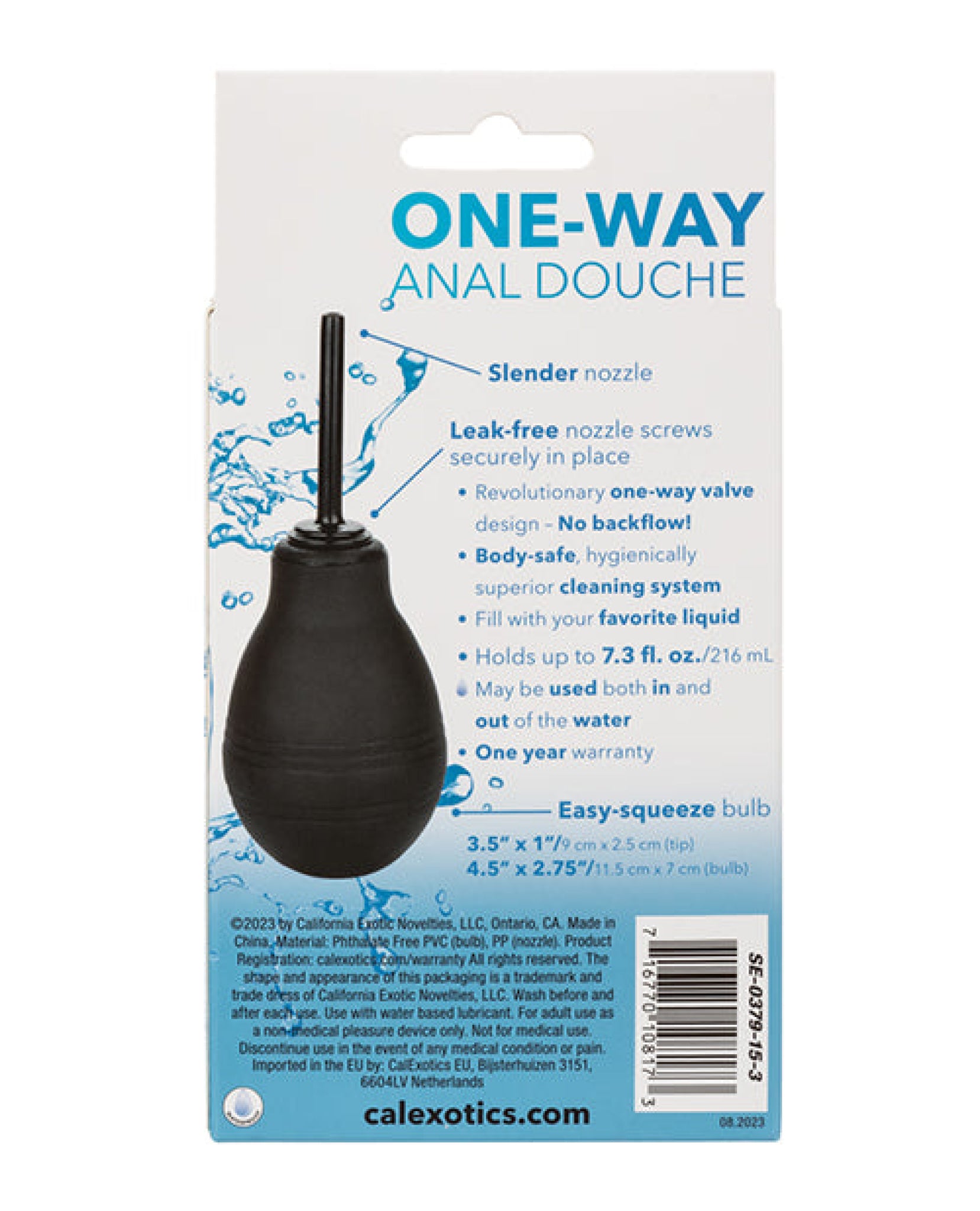 One-Way Easy Squeeze Anal Douche California Exotic Novelties