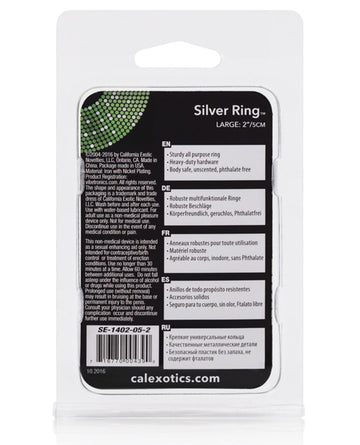 Silver Ring California Exotic Novelties