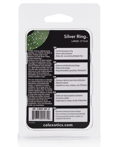 Silver Ring California Exotic Novelties