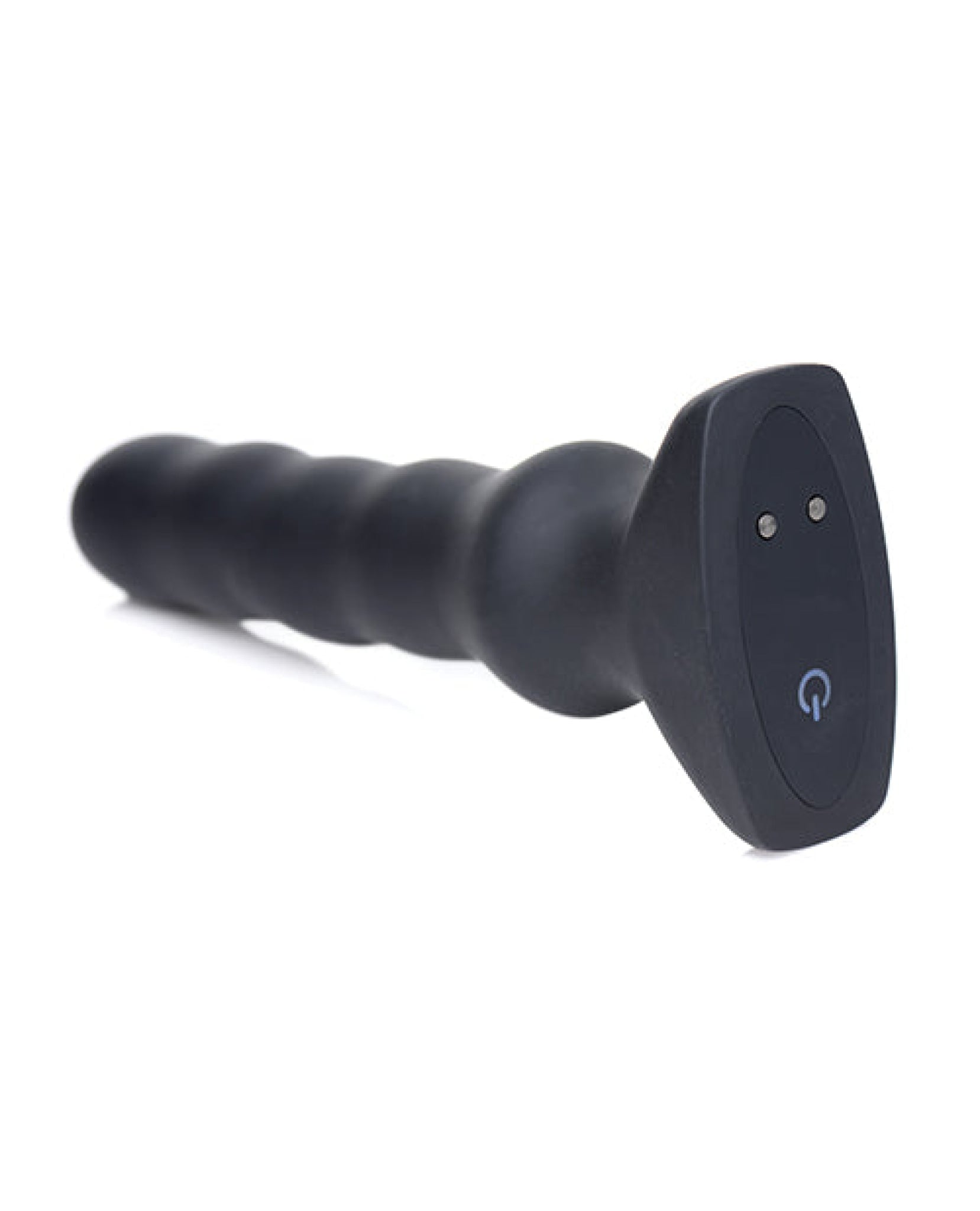 Thunderplugs Silicone Vibrating & Squirming Plug W/remote - Black Thunderplugs