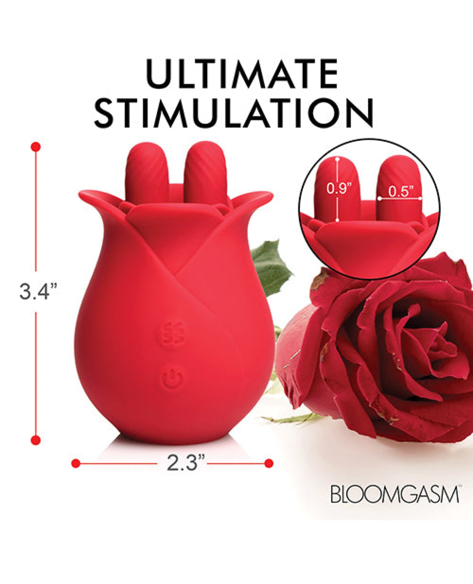 Bloomgasm The Rose Fondle 10X Massaging Clit Stimulator Xr LLC