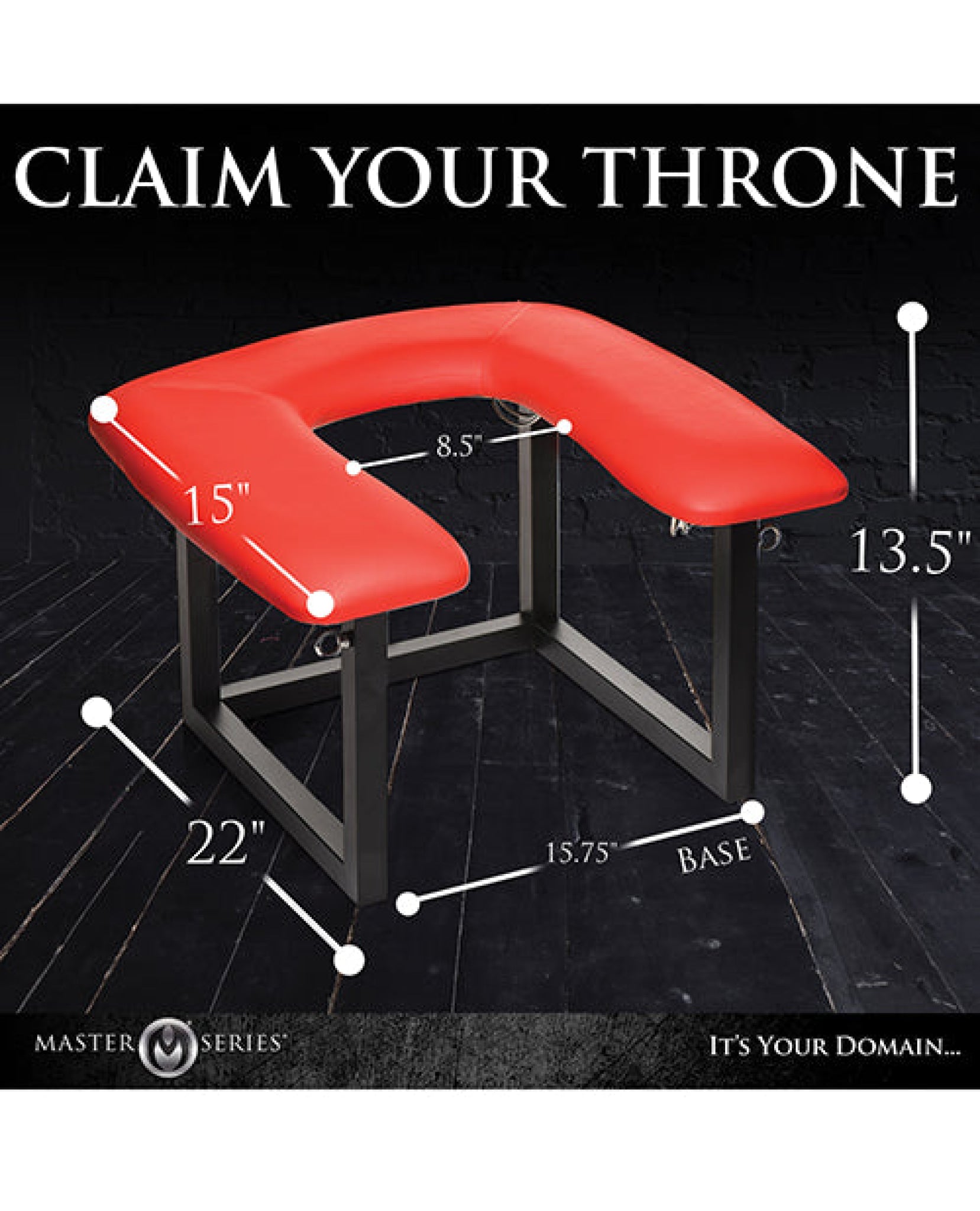 Master Series Face Rider Queening Chair - Black/Red Xr LLC