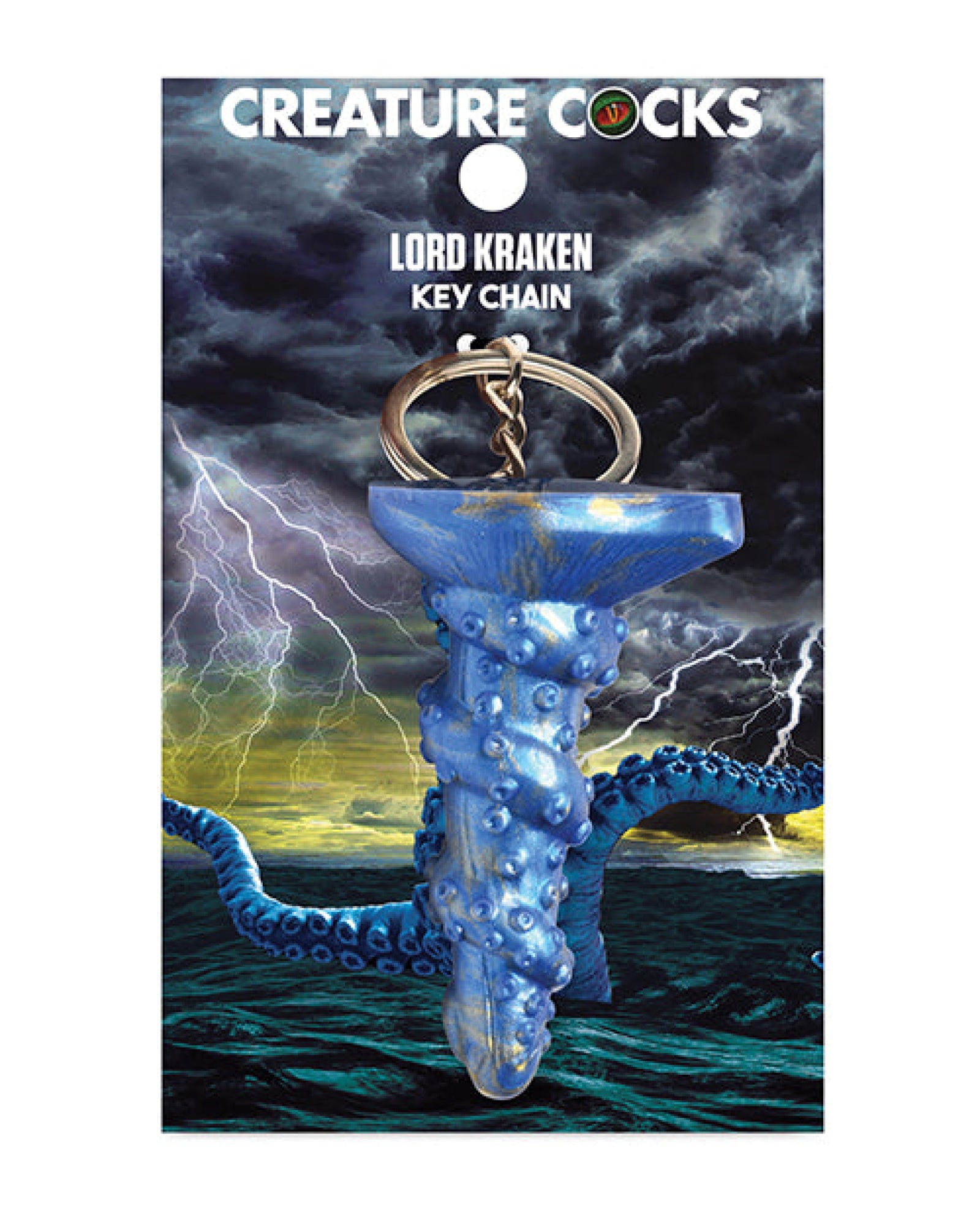 Creature Cocks Lord Kraken Silicone Key Chain - Blue Xr LLC