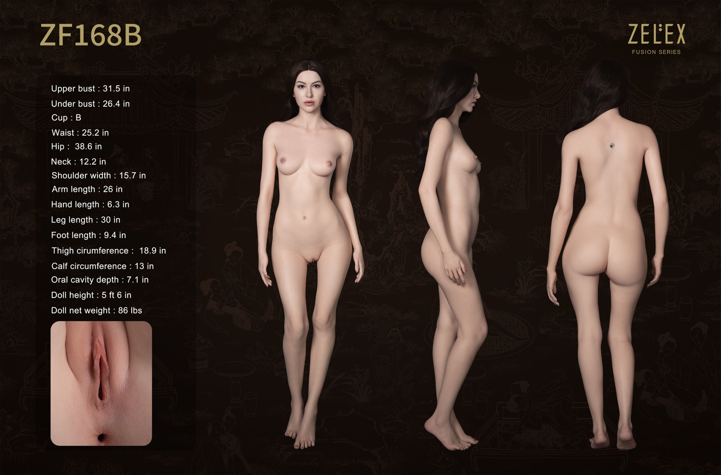 Inna Silicone Sex Doll - ZFE03_1 Movable Jaw - Zelex Fusion Series