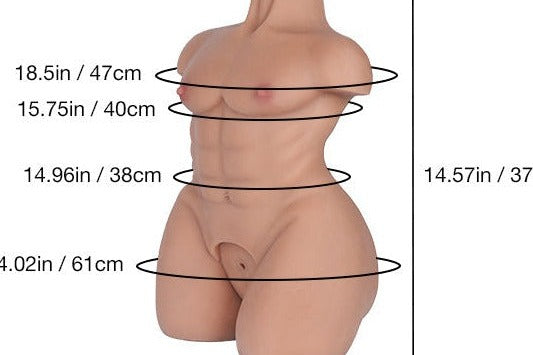 Leo 5.0kg (11.0lb) Wheat Skin TPE Male Sex Torso - TANTALY