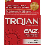 Trojan Enz Non-lubricated - Box Of 3 Trojan