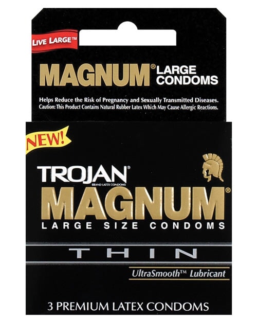 Trojan Magnum Thin Condoms - Box Of 3 Trojan