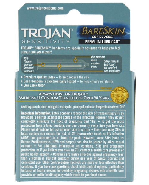 Trojan Bareskin Condoms Trojan