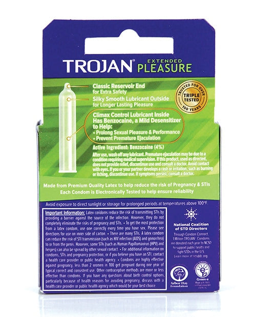 Trojan Extended Pleasure Condoms Trojan
