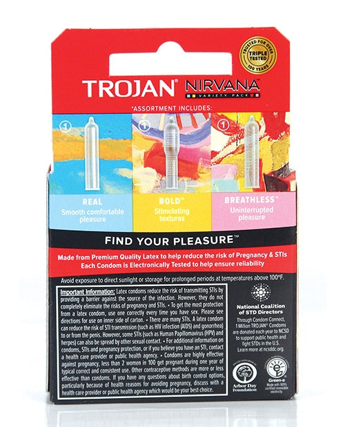 Trojan Nirvana Condom - Pack Of 3 Trojan