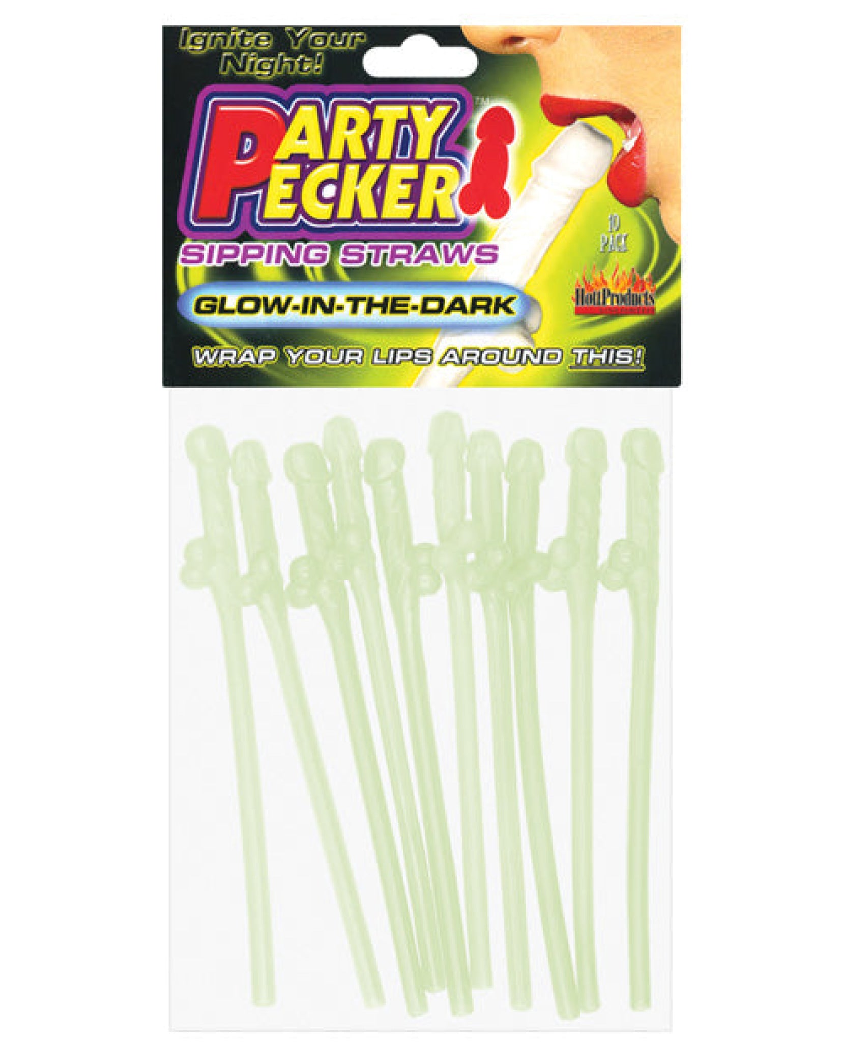 Bachelorette Party Pecker Sipping Straws -Pack Of 10 Hott Products