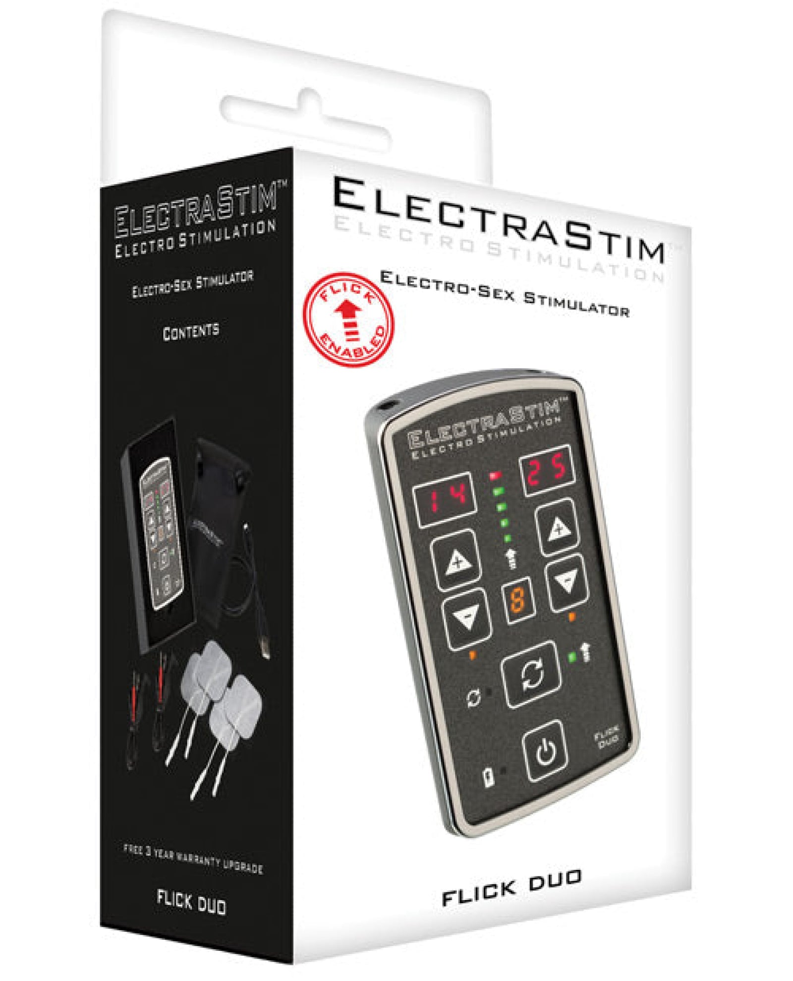 Electrastim Flick Duo Stimulator Pack Em80-e Electrastim