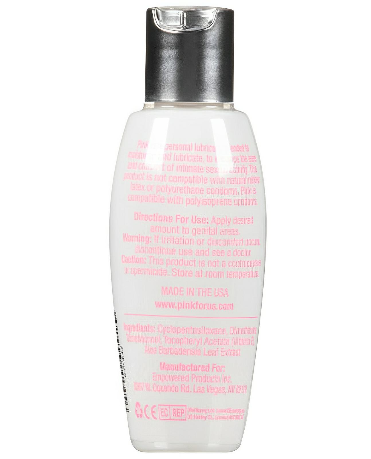 Pink Silicone Lube Flip Top Bottle PINK®
