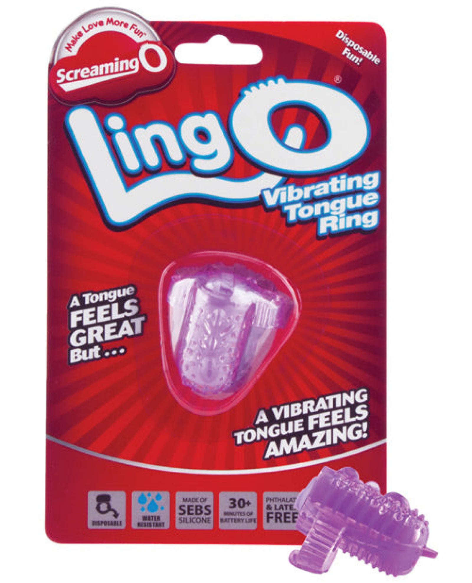 Screaming O Lingo Vibrating Tongue Ring Screaming O