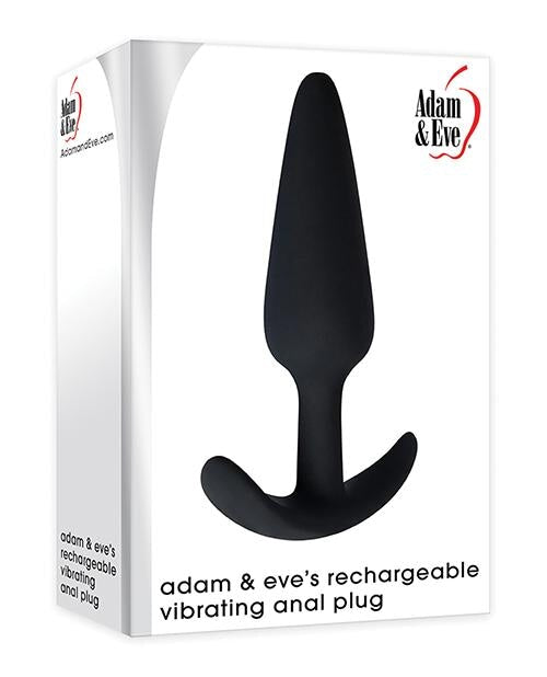 Adam & Eve's Rechargeable Vibrating Anal Plug - Black Adam & Eve