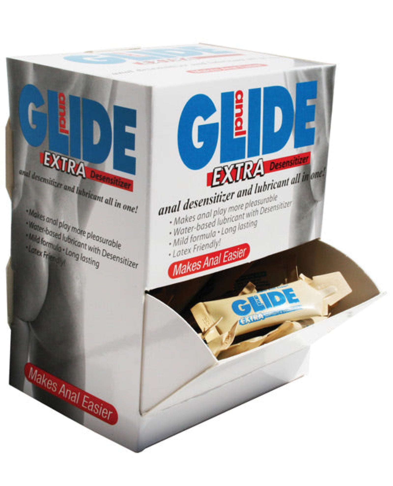 Anal Glide Extra Sample Packet - Box Of 50 Body Action