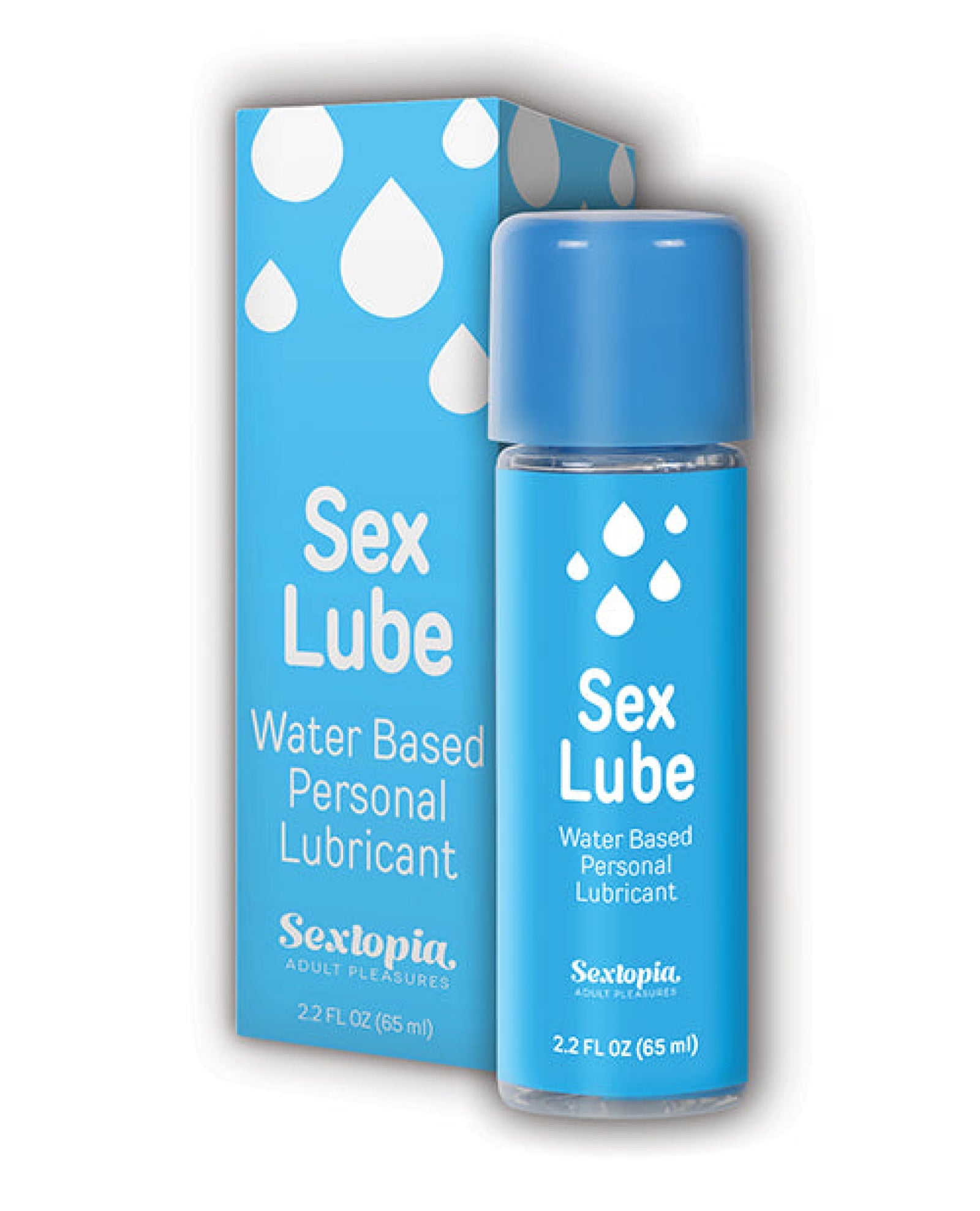 Sextopia Sex Lube Water Based Personal Lubricant - 2.2 oz Bottle Body Action