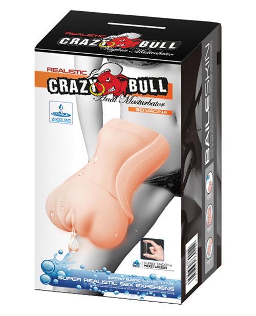 Crazy Bull No Lube Vagina Masturbator Sleeve - Ivory Crazy Bull