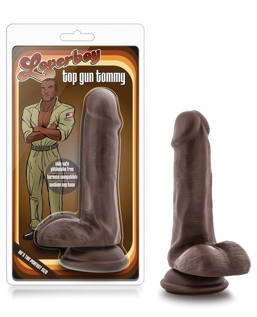 Blush Loverboy Top Gun Tommy 6" Realistic Cock - Chocolate Blush