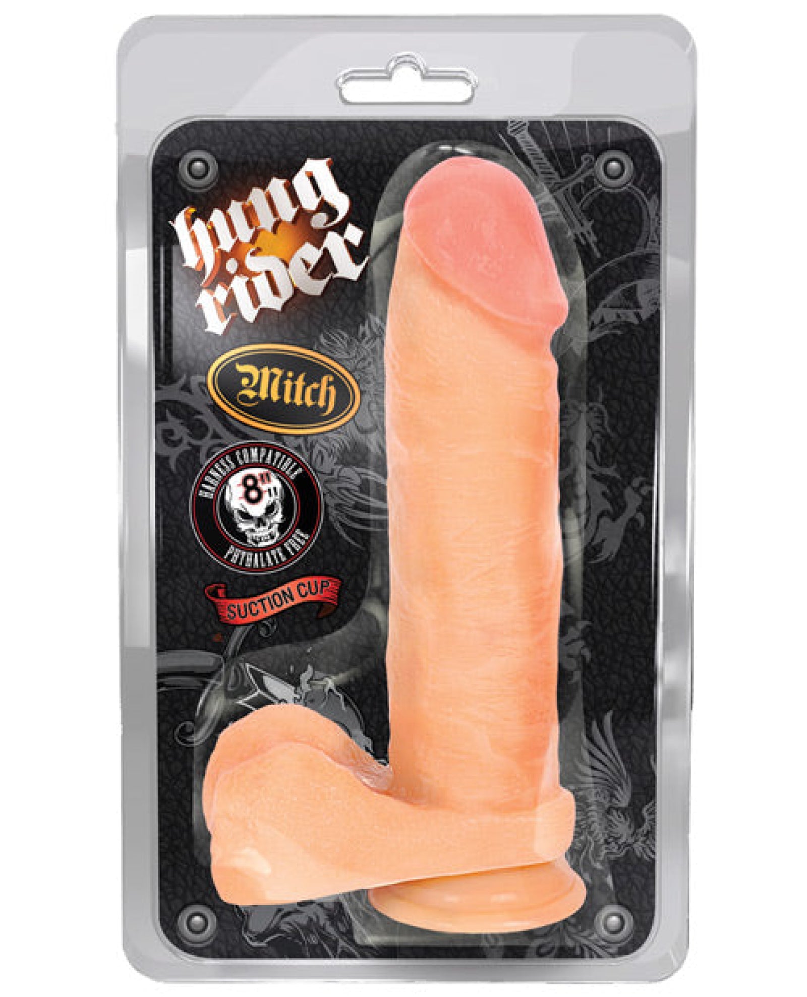Blush Hung Rider Mitch 8" Dildo W-suction Cup - Flesh Blush Novelties